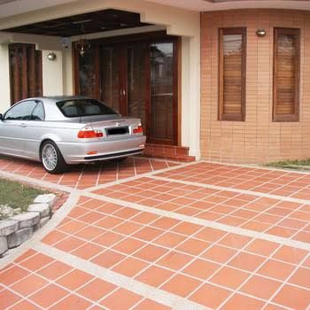 40x40 Saj Heavy Duty Terracotta Parking Tile